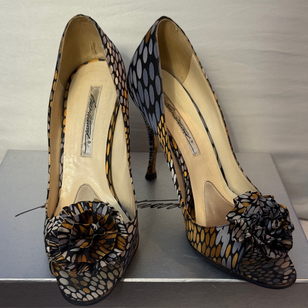 Brian Atwood Multicolor Patterned Heels